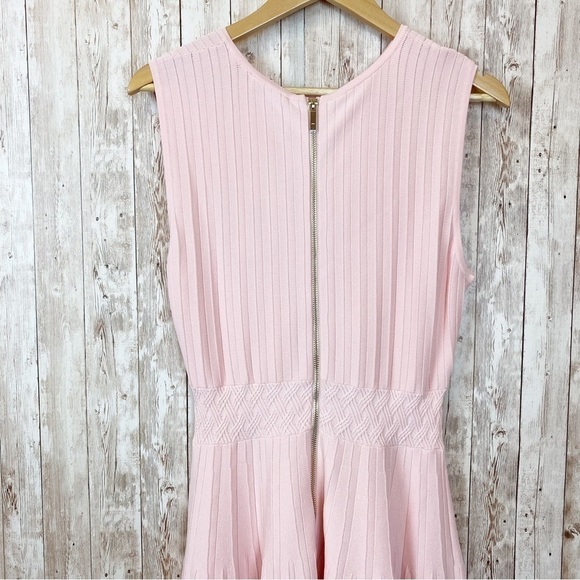 Ted Baker Balieey Stitch Detail Knotted Sleeveless Zip Back Dress Size 3/8-10 US - Picture 9 of 15